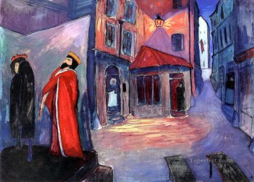 Other Urban Cityscapes Painting - street Marianne von Werefkin cityscape city scenes